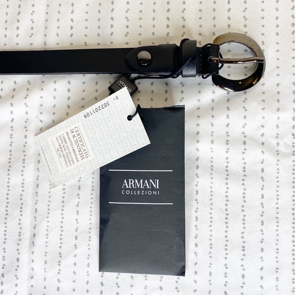 {Armani Collezioni} leather belt - Picture 6 of 8